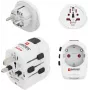 Hama World Travel Pro Light set de adaptador de viaje universal USB, 3 polos, 2x USB, negro 00223464