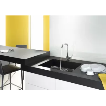 Grifería monomando de cocina Hansgrohe Focus M41 inox 31820800