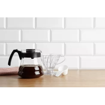 HARIO V60-01 Cafetera de goteo de plástico Transparente 1-2 Tazas