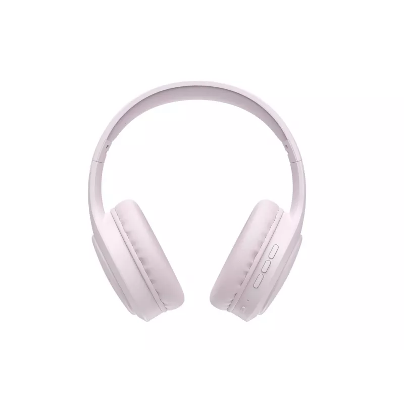 HAV H633BT auriculares inalámbricos over-ear con Bluetooth 5.3, 30 horas de autonomía, diseño plegable, micrófono integrado, soporte para tarjetas TF – rosa