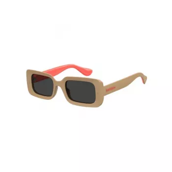 Havaianas Sampa-XWL Gafas de sol para mujer - Montura negra, cristal ahumado, protección UV400, ancho de lente 51 mm