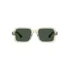 HAVAIANAS Gafas de sol unisex Manaus MANAUS-40G - Lentes verdes, montura negra, 52/19/145 mm