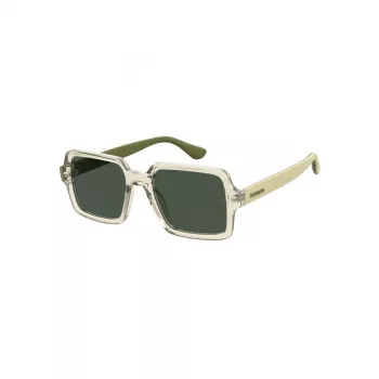 HAVAIANAS Gafas de sol unisex Manaus MANAUS-40G - Lentes verdes, montura negra, 52/19/145 mm