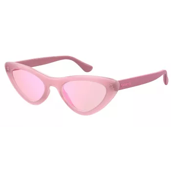 HAVAIANAS Gafas de sol de mujer PIPA-EQK-13 - Montura de acetato, lentes degradadas marrones, ancho de lente 53 mm