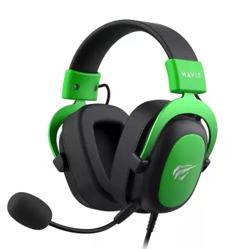 Havit H2002d Auriculares gaming con micrófono, negro/verde