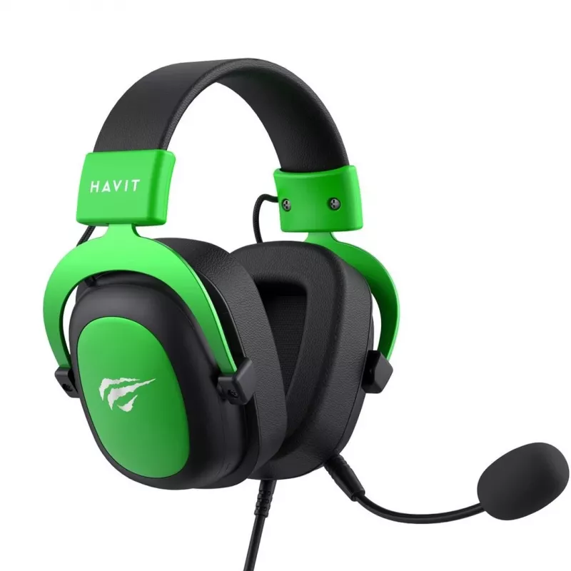 Havit H2002d Auriculares gaming con micrófono, negro/verde