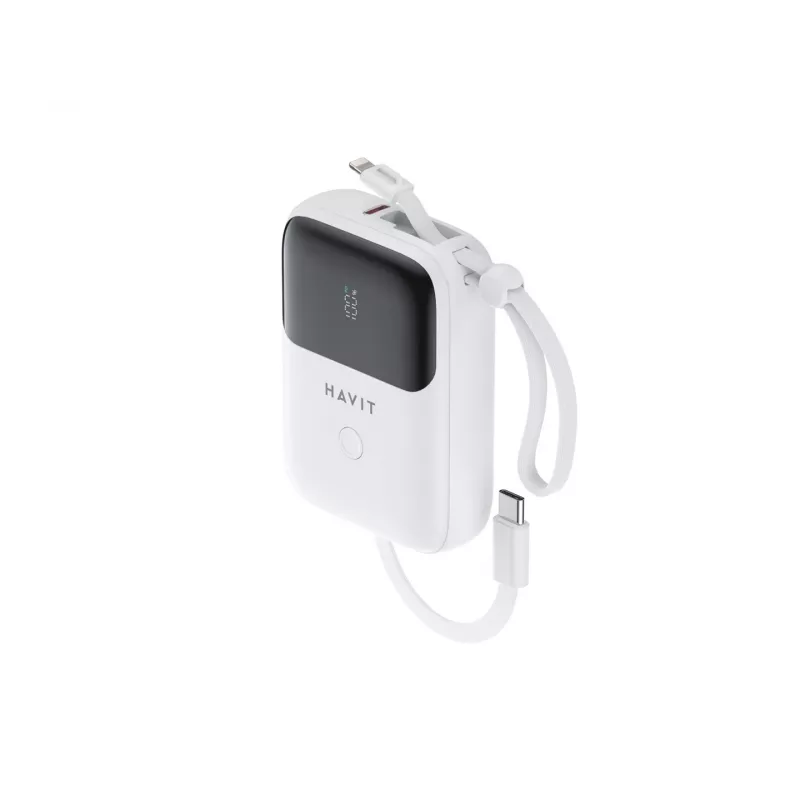 Havit PB5215 Batería externa 10000 mAh blanca