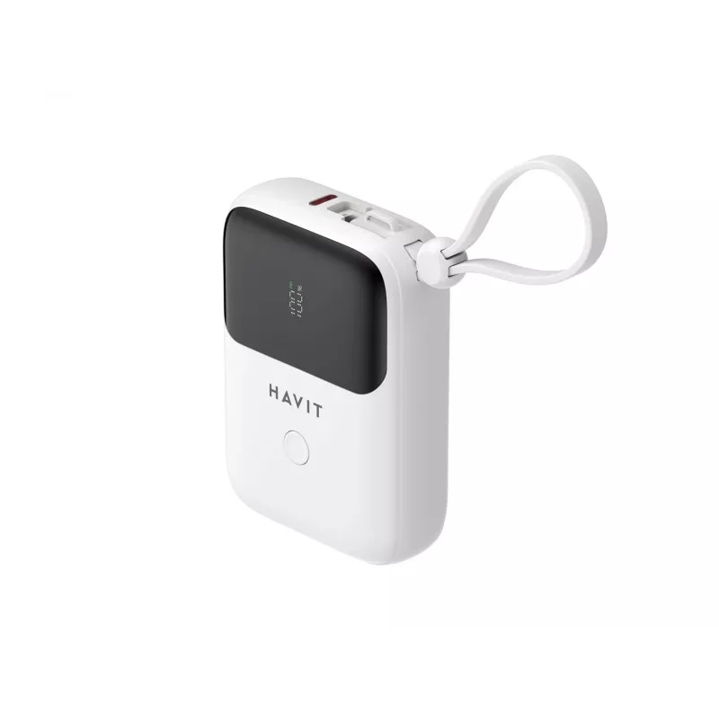 Havit PB5215 Batería externa 10000 mAh blanca