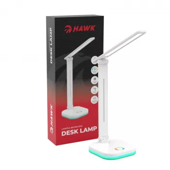 Hawk HWDL001WH lámpara de escritorio, blanca