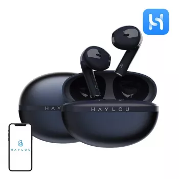 Auriculares True Wireless HAYLOU X1 2023 con ENC, Bluetooth 5.3, controladores de 12mm, IPX4, azul oscuro
