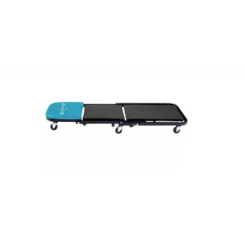 Hazet 195N-3 taburete y creeper de taller 2 en 1, 150 kg de carga, 1198 x 440 x 135 mm, azul/negro