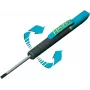 HAZET 805C-25 Destornillador con clip de hoja plana 0,8 x 4,0 mm, hoja de 25 mm, mango ergonómico de varios componentes, DIN ISO 2380-1