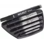 HAZET 840/8 set extractor de tornillos M3 - M45, 8 piezas, espiral a izquierdas, acero de herramientas de alta calidad, en maletín de plástico