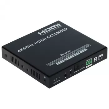 Receptor extensor HDMI 4K@60Hz 70m sobre CAT6/7 PoC IR