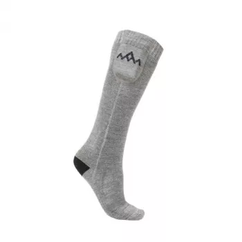 Calcetines térmicos HeatX Everyday con pilas, talla M, negro/gris