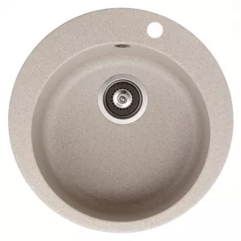 HELIKA Fregadero Clarus SR100-110W Fregadero de cocina compuesto de granito negro 780x500mm