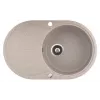 HELIKA Fregadero Clarus SR101-110AW Arctic White Fregadero de cocina de compuesto de granito