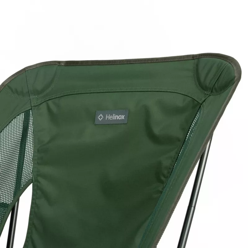 Helinox Chair One (re) silla de camping plegable - verde bosque, poliéster 600D reciclado, estructura de aluminio DAC, capacidad 145 kg