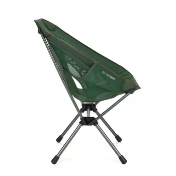 Helinox Chair One (re) silla de camping plegable - verde bosque, poliéster 600D reciclado, estructura de aluminio DAC, capacidad 145 kg