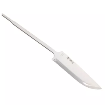 HELLE K75 cuchillo en bruto para grada, acero inoxidable triple laminado, 101 mm, drop point, afilado scandi, Noruega