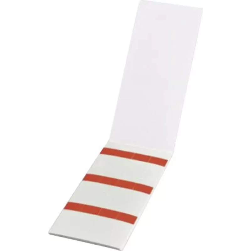 HellermannTyton HELASIGN Etiquetas autolaminadas para marcado de cables, rojo/transparente, 19 x 38 mm, 60 etiquetas (10 hojas de 6), PVC 598-31402