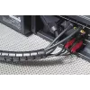 HellermannTyton HWPP30 Tubo espiral para gestión de cables, polipropileno negro, 30 mm haz máx., libre de halógenos, UL94 HB, -60 a 110 °C 161-64501