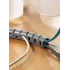 HellermannTyton HWPP30 Tubo espiral para gestión de cables, polipropileno negro, 30 mm haz máx., libre de halógenos, UL94 HB, -60 a 110 °C 161-64501