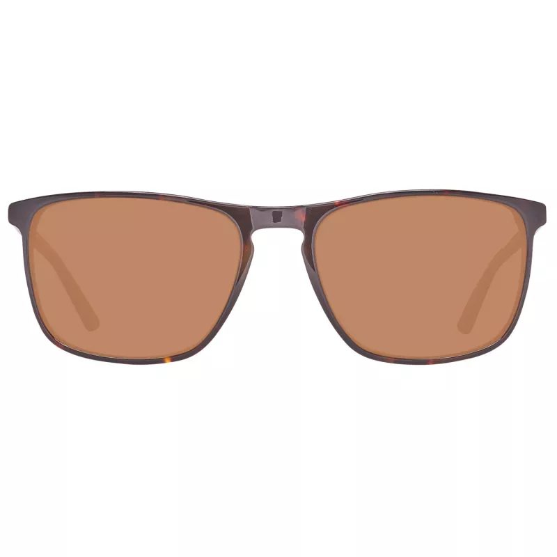 Helly Hansen HH5004-C01-57 Gafas de sol rectangulares para hombre, montura negra, lentes grises, 57/18/140 mm