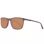 Helly Hansen HH5004-C01-57 Gafas de sol rectangulares para hombre, montura negra, lentes grises, 57/18/140 mm