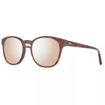 HELLY HANSEN HH5005-C02-51 Gafas de sol polarizadas rectangulares unisex - Montura negra, cristal ahumado 51/20/140 mm