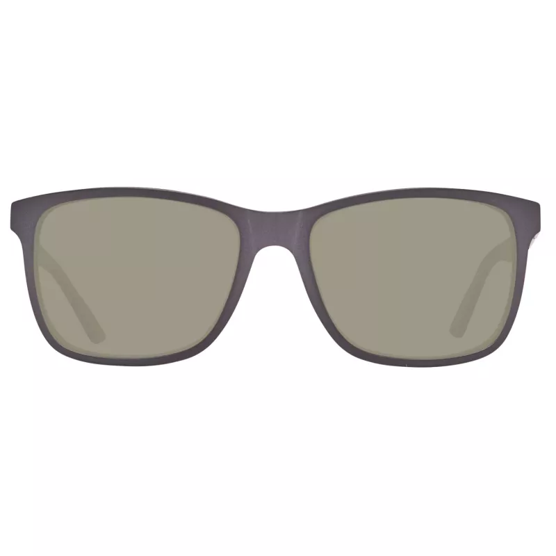 HELLY HANSEN HH5013-C01-56 Gafas de sol para hombre - Montura negra, lentes grises 56/17/145 mm