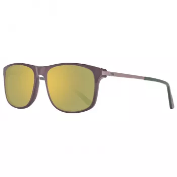 HELLY HANSEN HH5016-C02-56 Gafas de sol hombre, montura negra, lentes grises, 56/18/140 mm