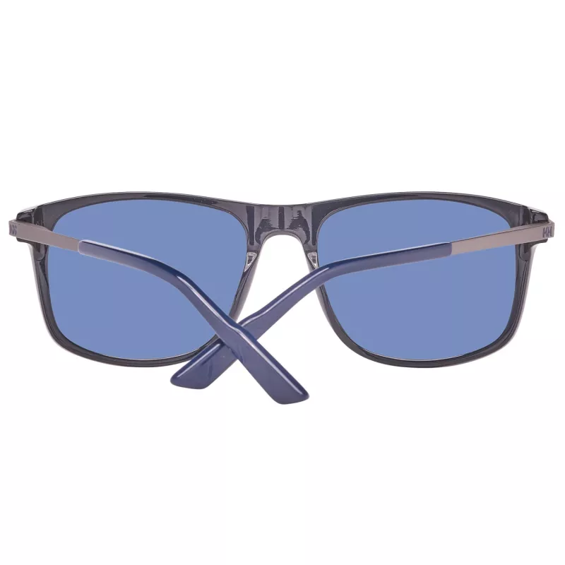 Helly Hansen HH5016-C03-56 Gafas de sol hombre polarizadas, montura negra, lentes gris humo, 56/18/140 mm