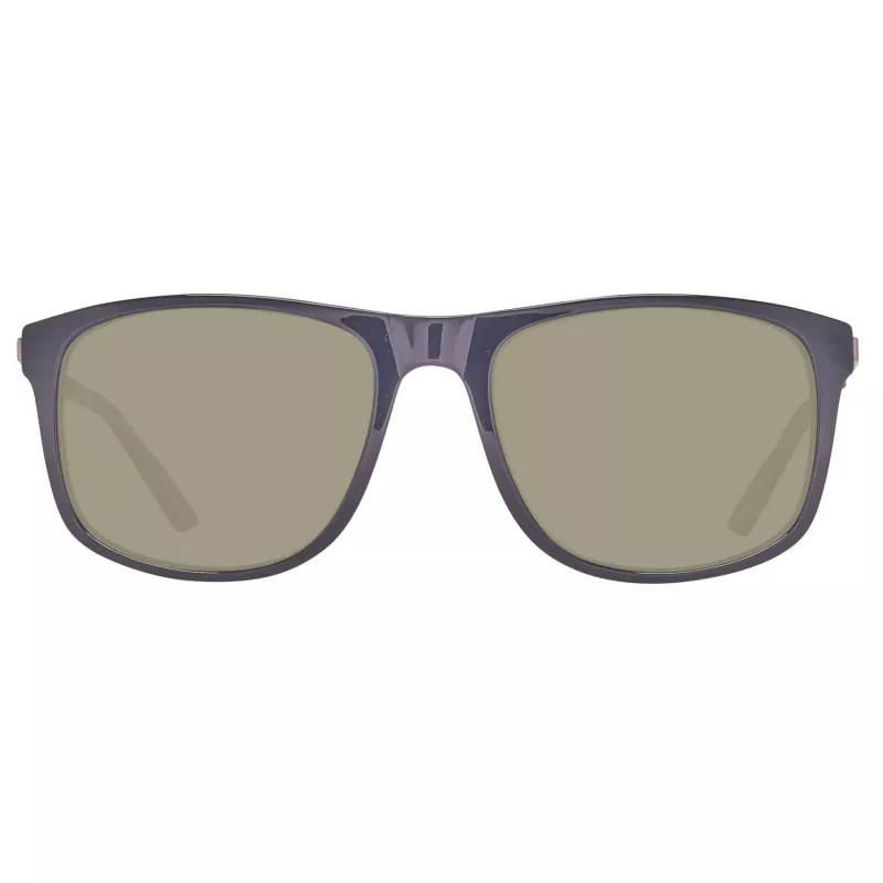 Helly Hansen HH5016-C03-56 Gafas de sol hombre polarizadas, montura negra, lentes gris humo, 56/18/140 mm