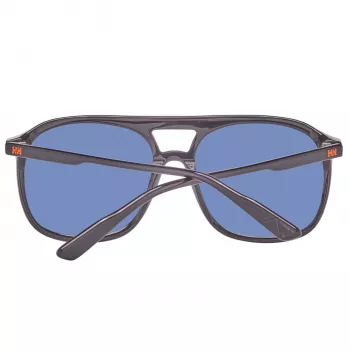 Helly Hansen Gafas de Sol Hombre HH5019-C01-55 - Montura Negra, Lentes Gris Humo, 55/17/140 mm