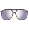 Helly Hansen Gafas de Sol Hombre HH5019-C01-55 - Montura Negra, Lentes Gris Humo, 55/17/140 mm