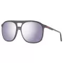 Helly Hansen Gafas de Sol Hombre HH5019-C01-55 - Montura Negra, Lentes Gris Humo, 55/17/140 mm
