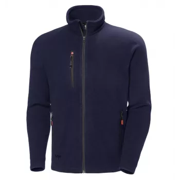 Forro polar Helly Hansen Oxford Navy para hombre - 100% poliéster, 300 g/m², cremallera completa, talla L