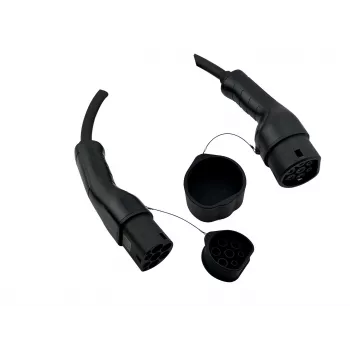 helos Cable de carga EV Type 2 Modo 3, 32A, 22 kW, 3 fases, 3 metros con bolsa
