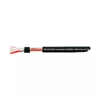 HELUKABEL HELU LIGHT Cable DMX 2x0,34 mm² Negro Cable de audio digital AES/EBU 400032