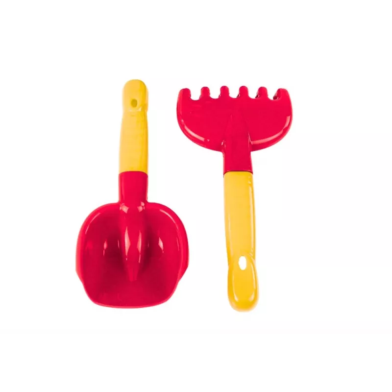 HEMAR Set de rastrillo para arena, espátula, bicolor, 2 uds. mix