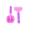 HEMAR Set de rastrillo para arena, espátula, bicolor, 2 uds. mix