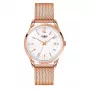 HENRY LONDON reloj unisex HL39-M-0026 39mm acero inoxidable esfera plateada pulsera milanesa