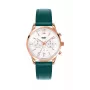 HENRY LONDON reloj mujer HL39-CS-0144 40 mm acero inoxidable correa de piel verde
