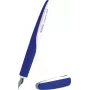 Herlitz estilográfica con sistema de cartuchos azul/blanco plumín mediano 50003211