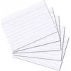 Fichas Herlitz DIN A8 rayadas blanco 170 g libre de ácido líneas azules 100 uds.
