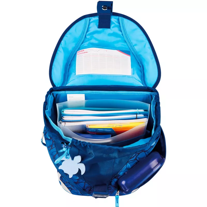 Herlitz Mochila escolar Primary School SoftLight Plus GREENline Deep Sea