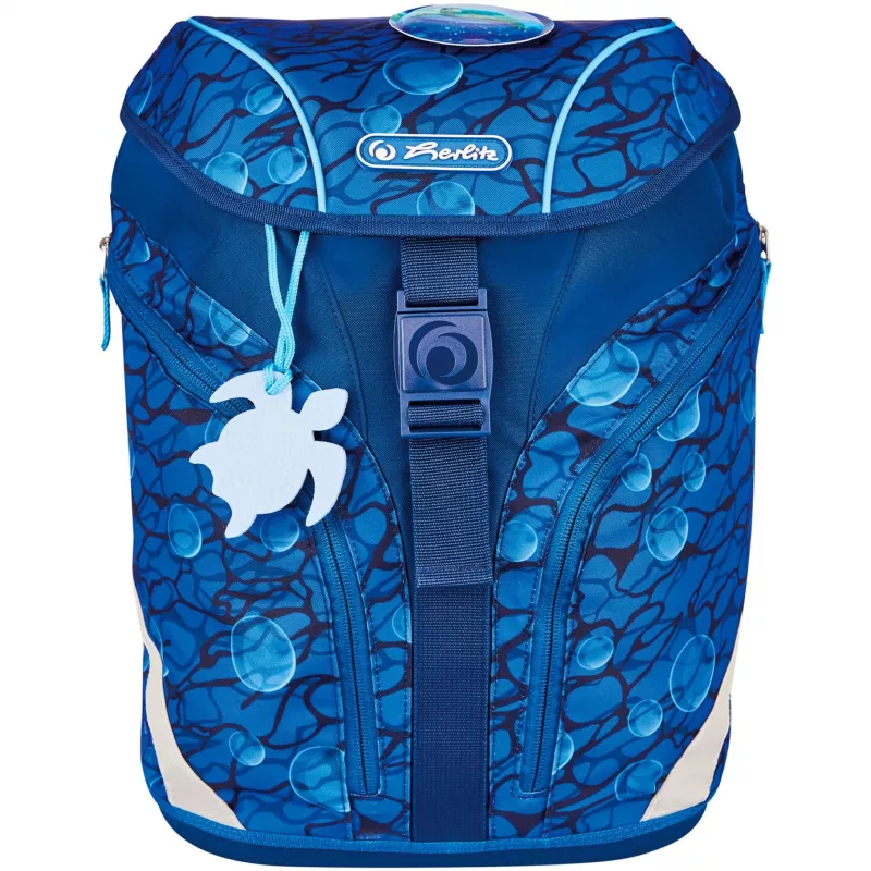 Herlitz Mochila escolar Primary School SoftLight Plus GREENline Deep Sea