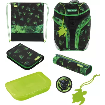 Herlitz Mochila escolar SoftLight Plus Greenline Explorer
