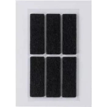 HERMA 15187 etiquetas rectangulares autoadhesivas negras 100 x 150 mm, pack de 6